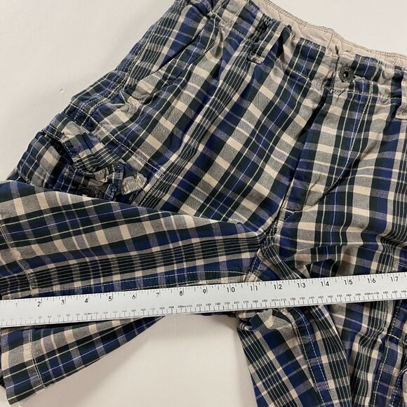 American Eagle Outfitters Classic Length Plaid Cargo Shorts Mens Size 32 Cotton - Picture 12 of 12